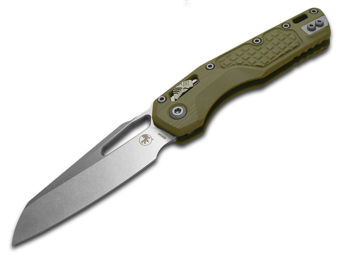 Microtech Knives MSI Lawman 210-10FRGTODLM OD Green Frag G10 M390MK Knife