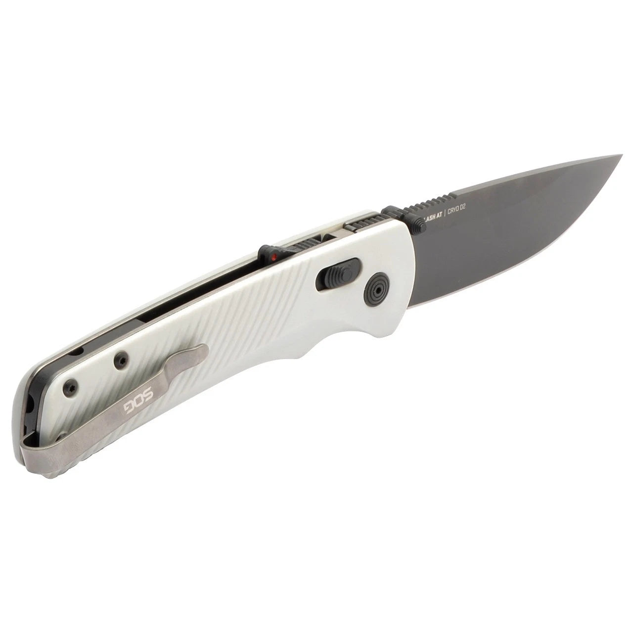 SOG Knives Flash AT 11-18-10-41 Concrete GRN Black D2 Steel Pocket Knife