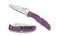 Spyderco Endura 4 Folding Knife C10FPPR Plain Edge VG-10 Blade Purple FRN Handle