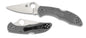 Spyderco Knives Delica 4 Lockback Gray FRN VG-10 Stainless C11FPGY Pocket Knife