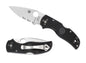 Spyderco Knives Native 5 Lockback Black FRN CombinationEdge S30V C41PSBK5