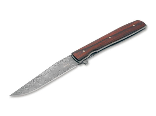 Boker Plus Urban Trapper Cocobolo Damast Pocket Knife 3.46" Blade - 01BO176DAM