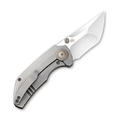 WE Knife Thug 2103A Frame Lock CPM 20CV Stainless Gray Titanium Pocket Knives