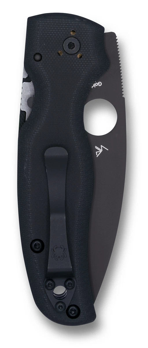 Spyderco Shaman Compression Lock G-10 Handle, S30V Serrated Blade