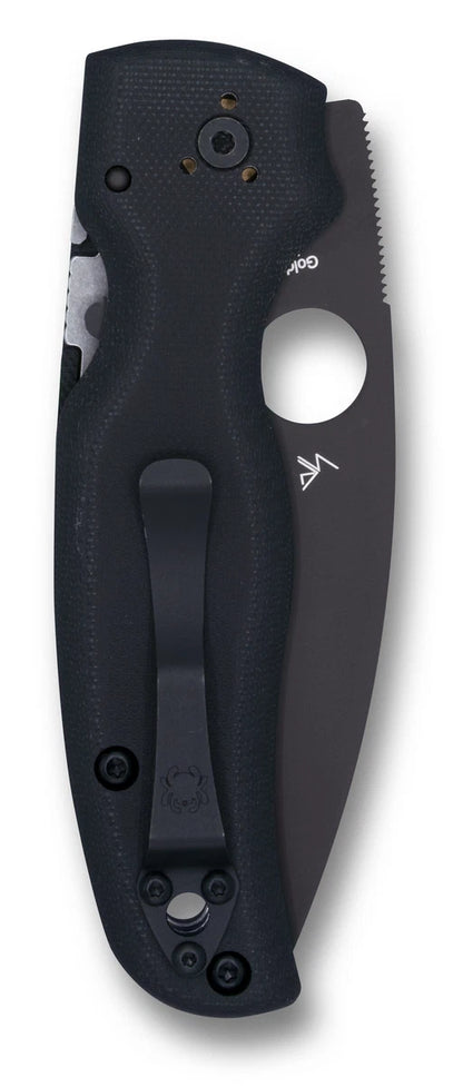 Spyderco Shaman Compression Lock G-10 Handle, S30V Serrated Blade