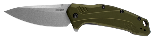Kershaw Knives Link Liner Lock Olive Green Anodized Aluminum 20CV Steel 1776OLSW