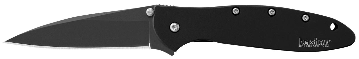 Kershaw Knives Leek Liner Lock Black Steel 14C28N Blade 1660CKT