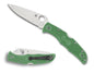 Spyderco Endura 4 Folding Knife C10FPGR Plain Edge VG-10 Blade Green FRN Handle