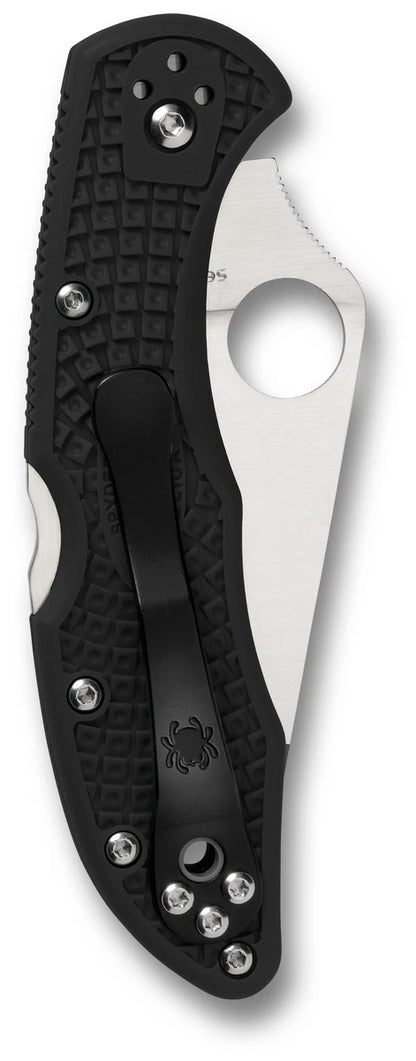 Spyderco Delica 4 Black FRN Handle, VG-10 Blade Lockback Pocket Knife