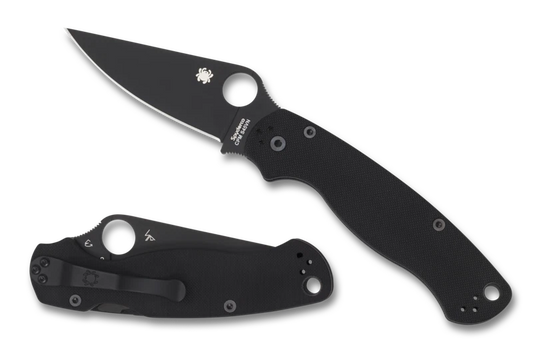 Spyderco Knives Para Military 2 Liner Lock C81GPBK2 Black S45VN Stainless G10