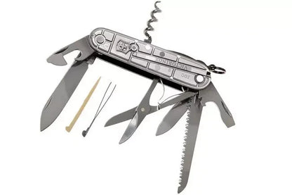 Victorinox Swiss Army 91mm Knife  SILVER TECH HUNTSMAN   1.3713.T7