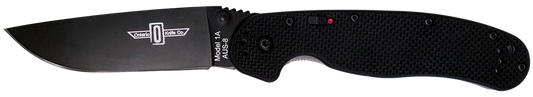 Ontario Knife RAT-1A Liner Lock, AUS-8 Steel, Black G10 Handle